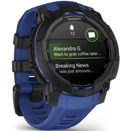 Смарт-часы Garmin Instinct 3 45mm Amoled Bolt Blue/Black Band (010-02936-03)