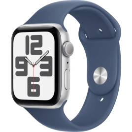 Смарт-часы Apple Watch SE (2024) 40mm Silver Aluminium Case with Denim Sport Band M/L (MXED3)