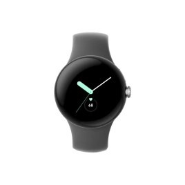 Смарт-часы Google Pixel Watch Polished Silver case/Charcoal Active band