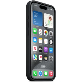 Чехол Apple FineWoven with MagSafe для iPhone 15 Pro Black