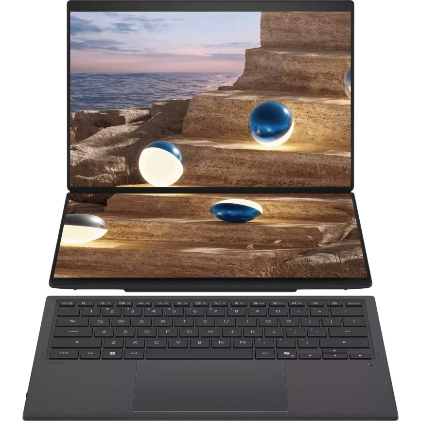 Ноутбук ASUS Zenbook Duo UX8407AA-SN426X 14 OLED/X7 358H Ultra/32GB/1TB SSD (90NB16V1-M00P90) Moher Gray фото 3