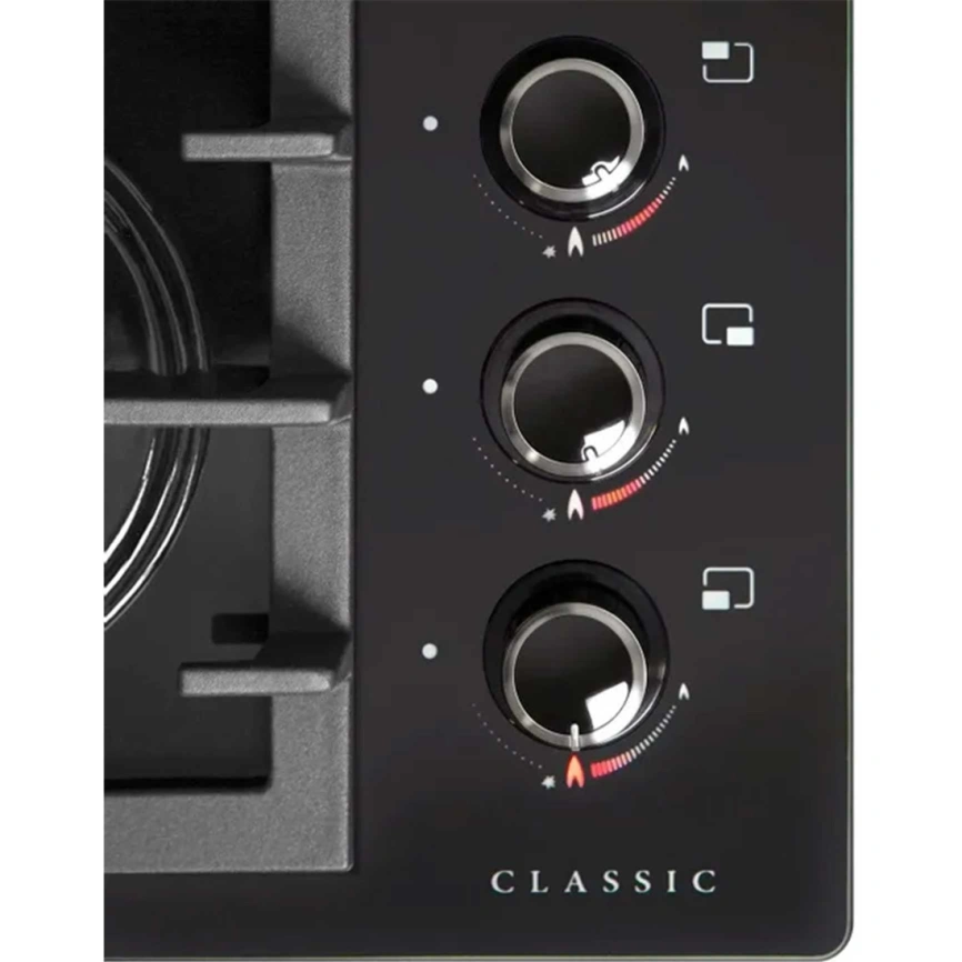 Газовая варочная панель Gefest СГ СВН 2230 С3 Black фото 5