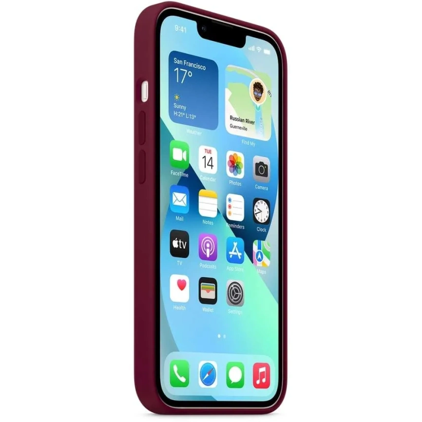 Накладка силиконовая MItrifON для iPhone 13 Pro (20550) Vinous фото 2