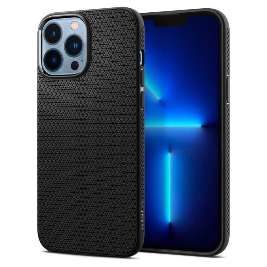 Чехол Spigen Liquid Air для iPhone 13 Pro (ACS03258) Matte Black фото 2