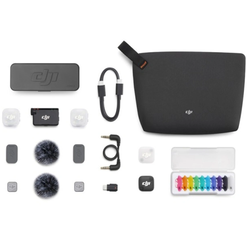 Беспроводная система DJI Mic Mini 2 (2 TX + 1 RX + Charging Case) фото 2