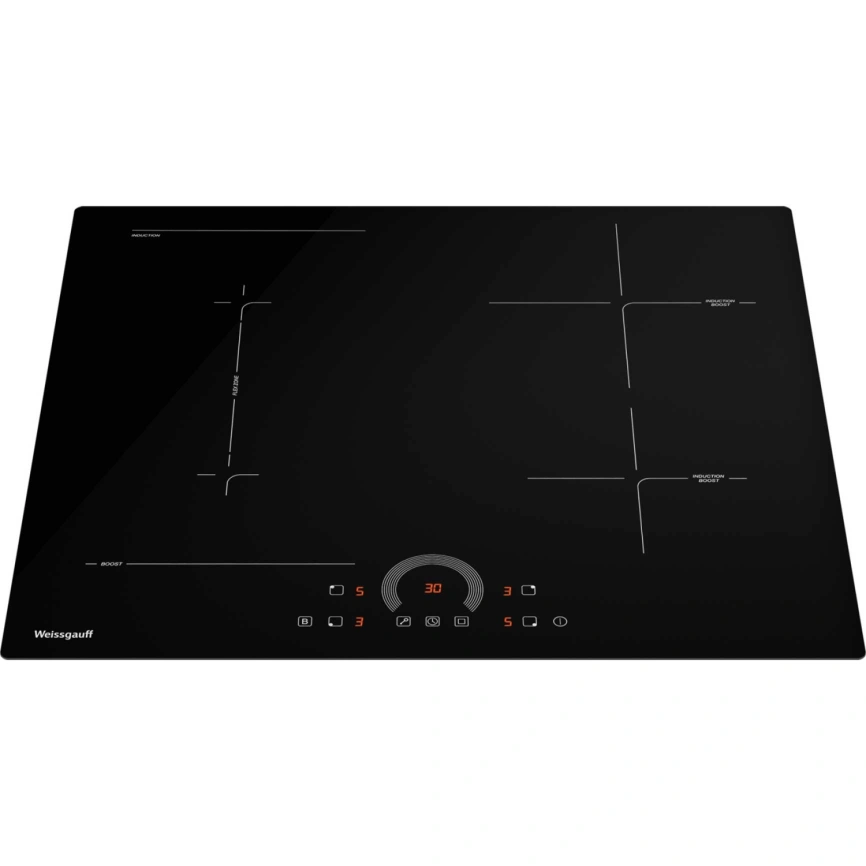 Индукционная варочная панель Weissgauff HI 643 BFZC Black фото 2