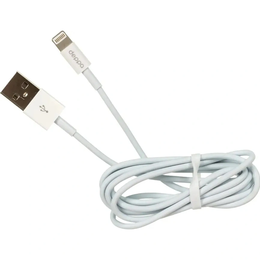 Кабель Deppa USB/Lightning 1,2m 72114 White фото 3