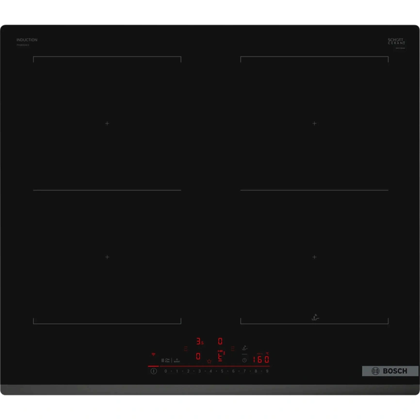 Индукционная варочная панель Bosch Serie 4 PVQ631HC1E Black фото 1
