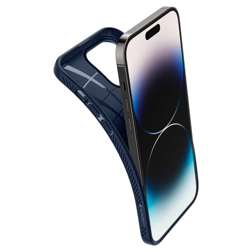 Чехол Spigen Liquid Air для iPhone 14 Pro Max (ACS04814) Navy Blue фото 7