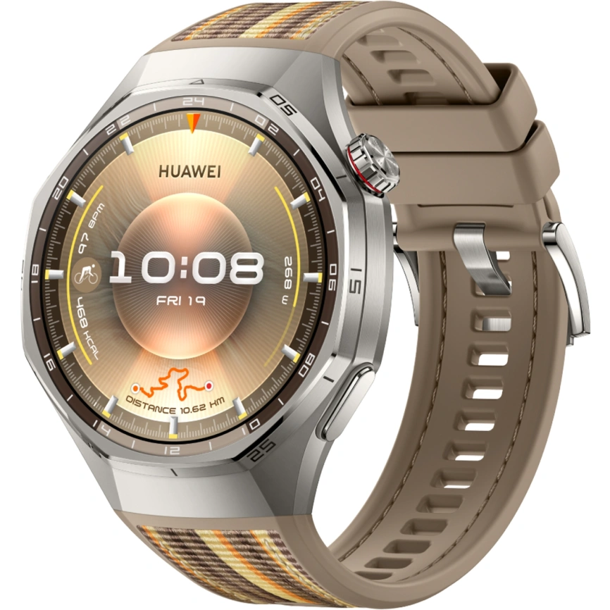 Смарт-часы Huawei Watch GT 6 Pro 46mm Brown/Brown Woven (55020FWA) фото 1