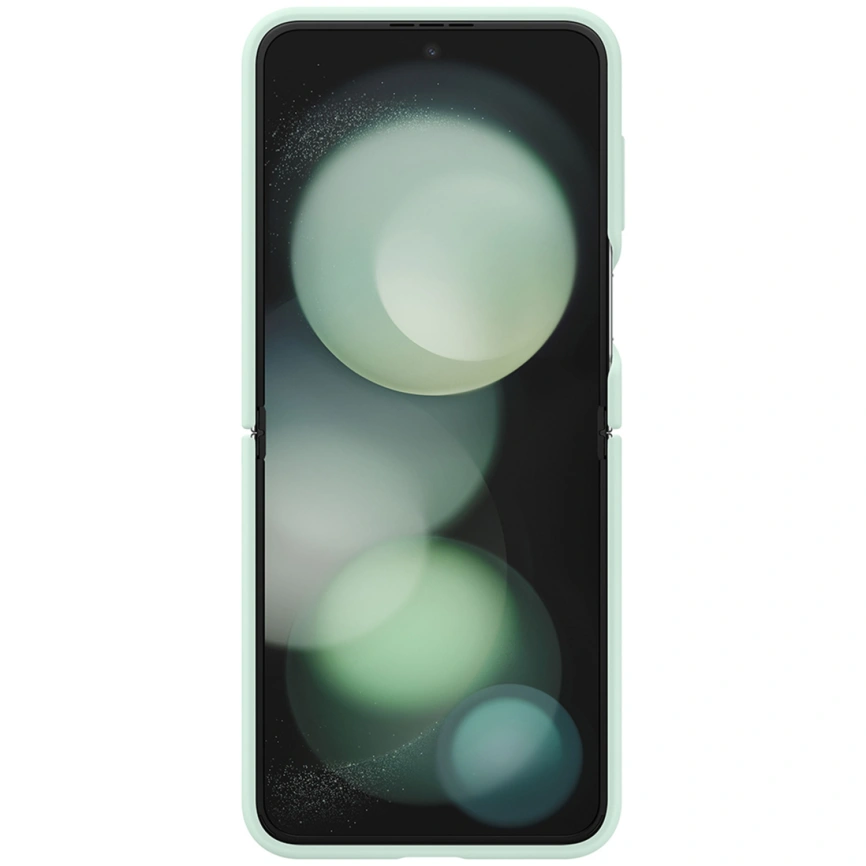 Чехол Samsung Series для Galaxy Z Flip 5 Silicone Case with Ring Mint фото 6