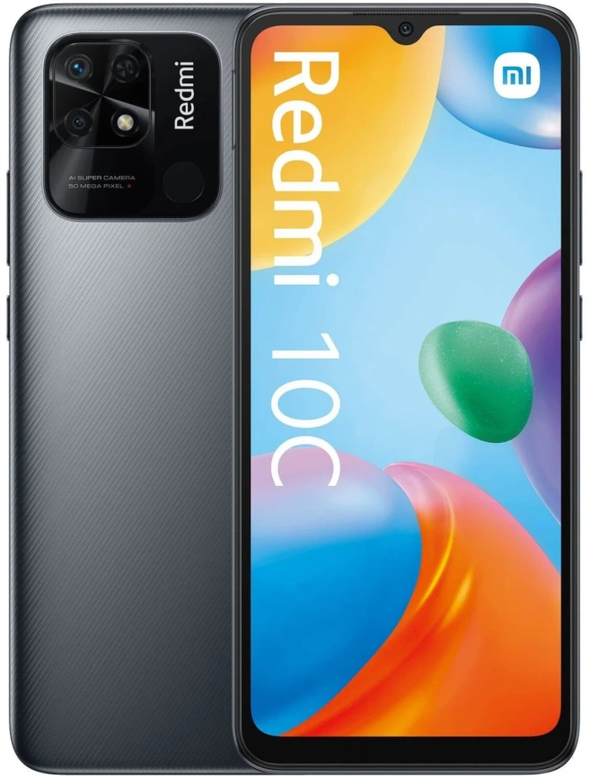Смартфон XiaoMi Redmi 10C 4/64Gb Gray Global Version фото 1