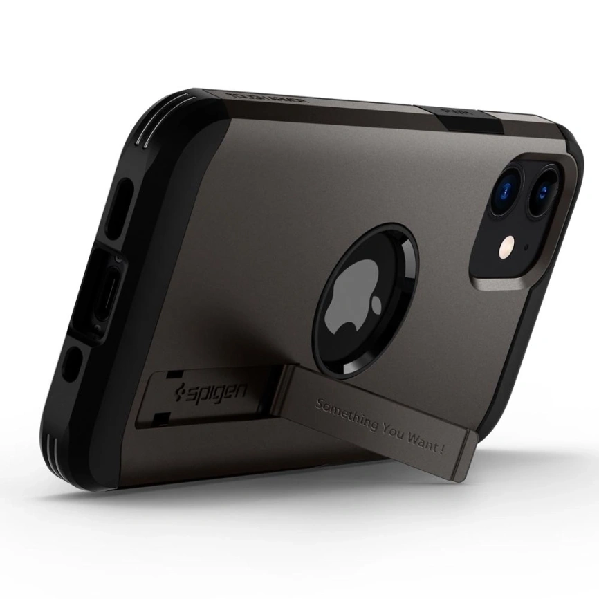 Чехол Spigen Tough Armor для iPhone 12 Mini (ACS01752) Gunmetal фото 1