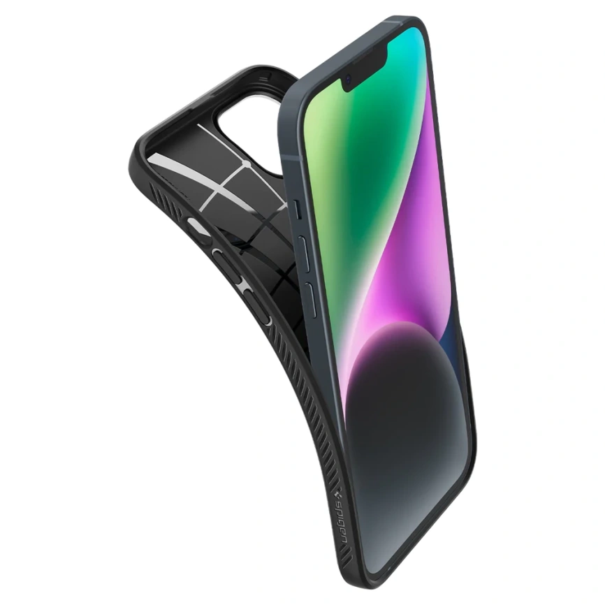 Чехол Spigen Liquid Air для iPhone 14 Plus (ACS04891) Matte Black фото 10