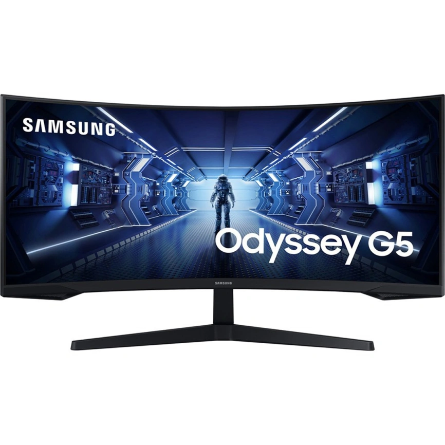 Монитор Samsung 34" Odyssey G5 C34G55TWWI Black (LC34G55TWWIXCI) фото 1