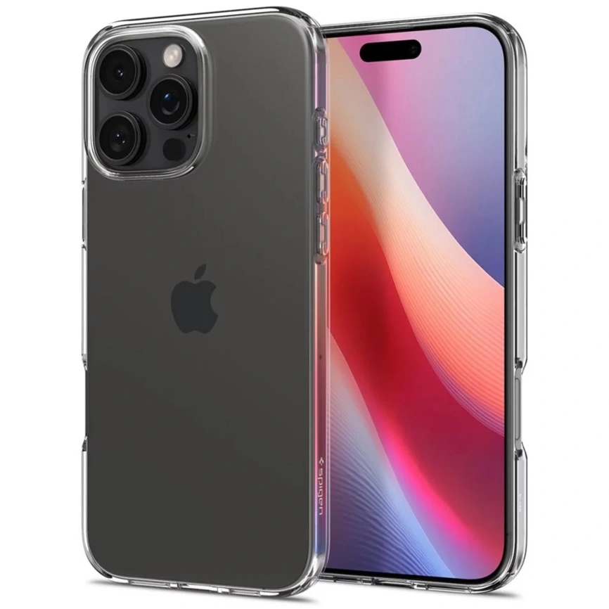 Чехол Spigen Liquid Crystal для iPhone 16 Pro (ACS08112) Crystal Clear фото 4